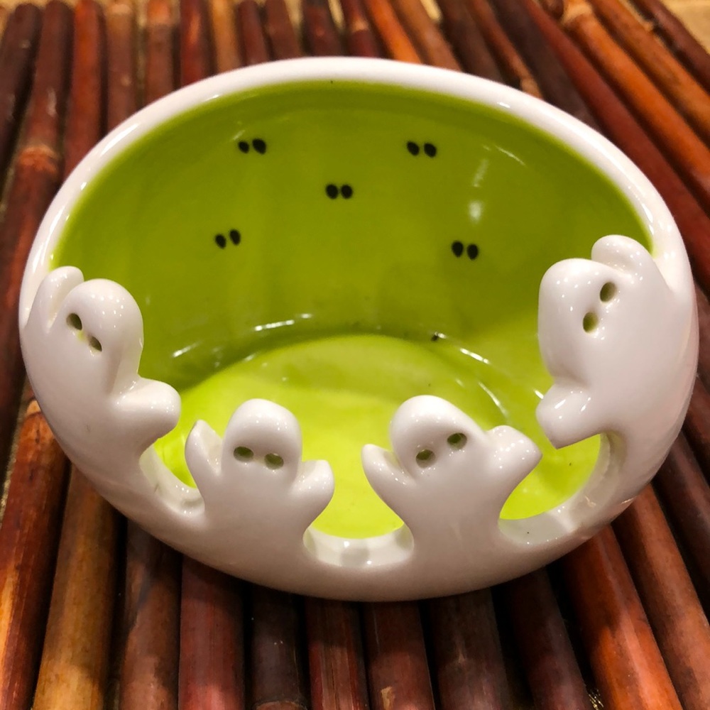 PartyLite CUTE! White Ghosts Candle Holder‎